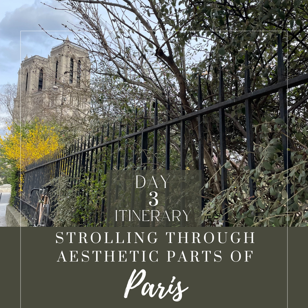 Day 3 strolling through aesthetic parts of Paris 