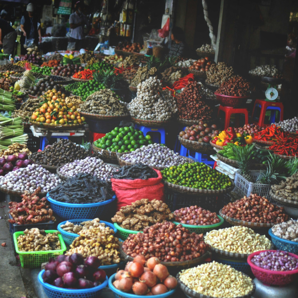 markets of fresh food in india